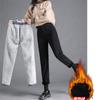 2022 New Winter High Waist Women Jeans Fleece Warm Slim Pencil Pants Stretch Skinny Denim Jeans Casual Thick Leisure Baggy Jeans