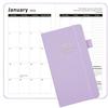 Yousheng 2026 Pocket Planner with Elastic Strap Pen Loop Ribbon Bookmark Weekly Monthly Academic Planner 12 Months Schedule Management Hardcover