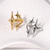 Niche Design Star Stainless Steel Ring Ins Simple Cold Wind Personality Gold-plated Index Finger Ring