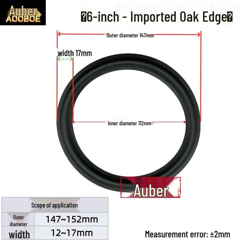 6.5" 8" 10" Speaker Subwoofer Rubber Edge Ring Accessories