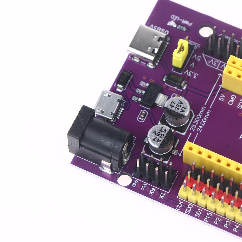 Плата расширения для разработки Esp32/Esp32-S, 38-контактная, с тройным входом питания (Type-C/Micro USB/DC) Для стабильных DIY-приложений
