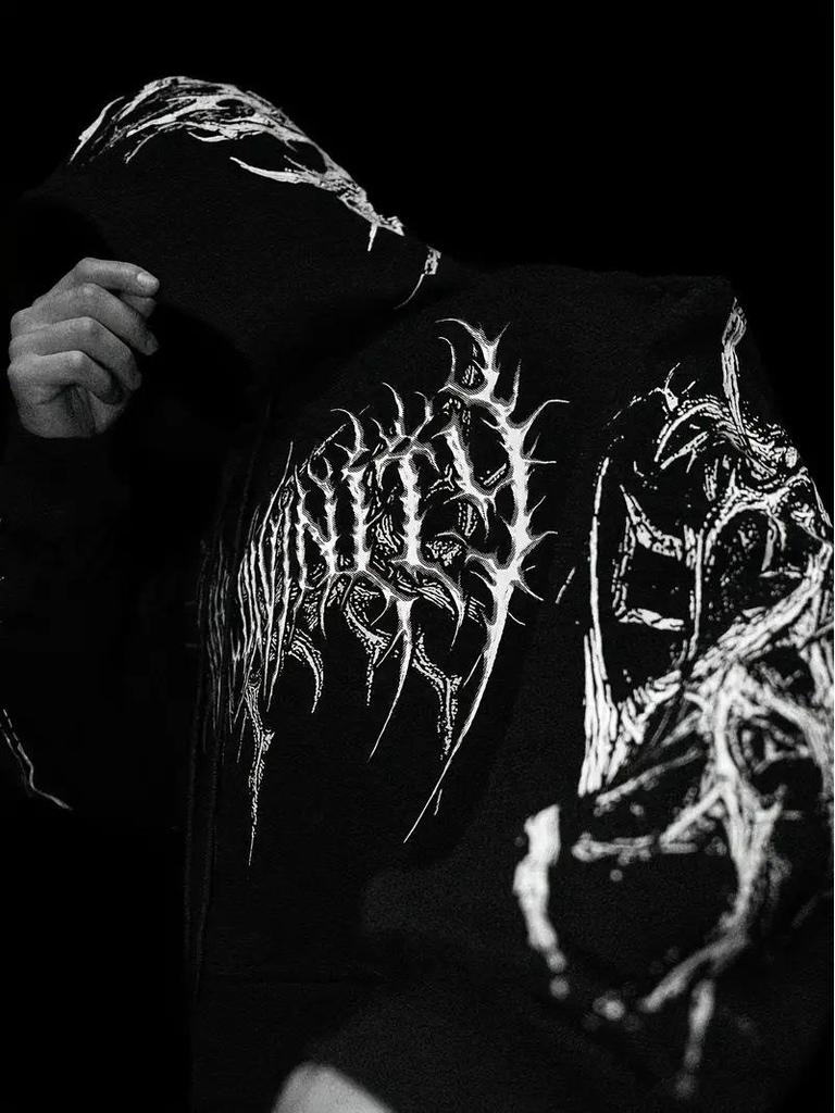 Breathedivinity Мужская толстовка-куртка большого размера с принтом Осень