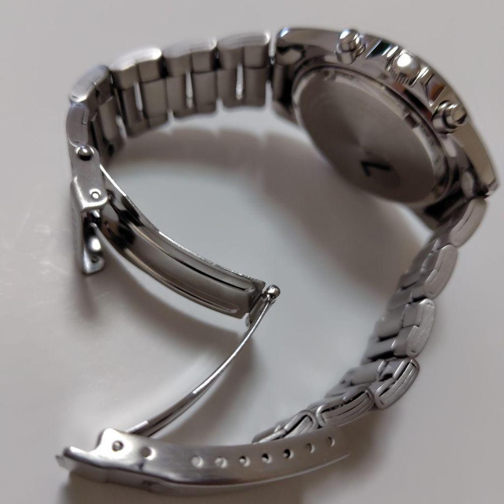 [USED] Reliable SEIKO White Chronograph, Popular Color, SBTQ039, Battery Replaced