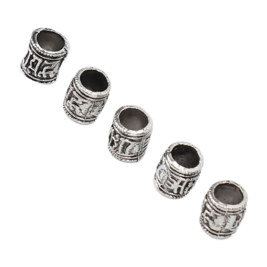 50 шт. бусины для бороды DIY винтажные сплавные плетение волос дреды бусины для волос для мужчин и женщин