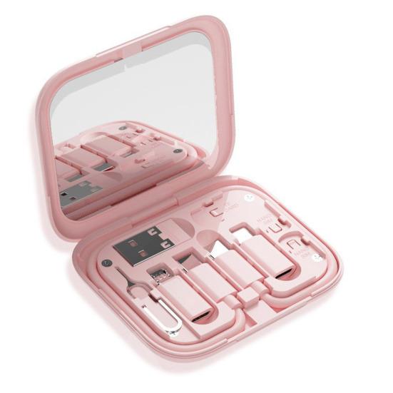 USB-адаптер, чехол для кабеля для зарядки, чехол для кабеля передачи данных с подставкой для телефона