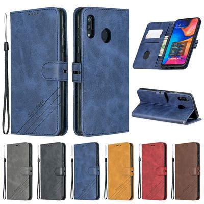 Чехол для Samsung Galaxy A20, кожаный флип-чехол, чехол для телефона Samsung A20, чехол для Galaxy A20E A 20e, чехол-кошелек с магнитным креплением