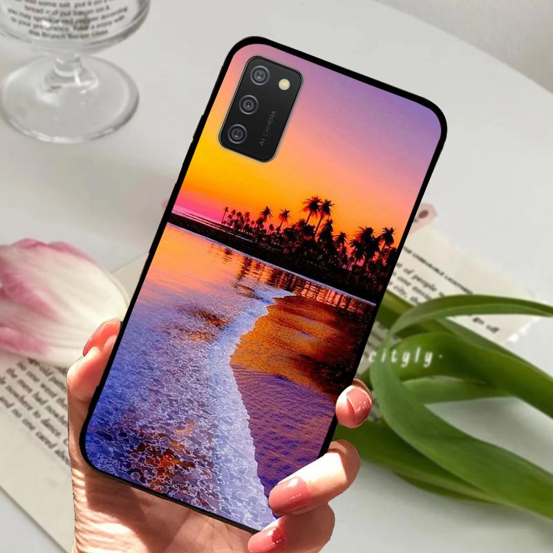 Чехол для Samsung Galaxy A02s A02 Животные Ударопрочный Мягкий Силикон ТПУ Чехол для Телефона Для Samsung Galaxy A03 Coque A03S Бампер Fundas