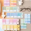 1/4 шт. Нежная цветовая схема липучки градиентная серия квадратные индексные бирки наклейки блокнот самоклеящийся дневник
