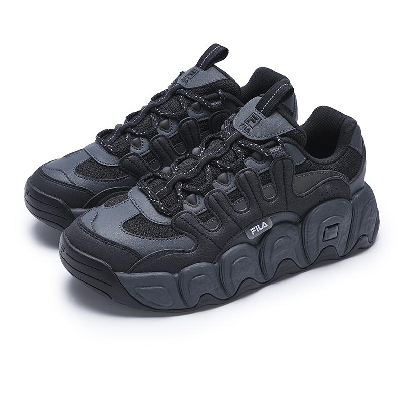 Fila Croissant Fashion Casual Versatile Low-Top Running Shoes Men Sneaker Black Gray F12M441102FBC