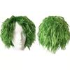 HAIRJOY Synthetic Hair Green Cosplay Wig  Fluffy Short  Curly Anime Hollowen Wigs for Women Men