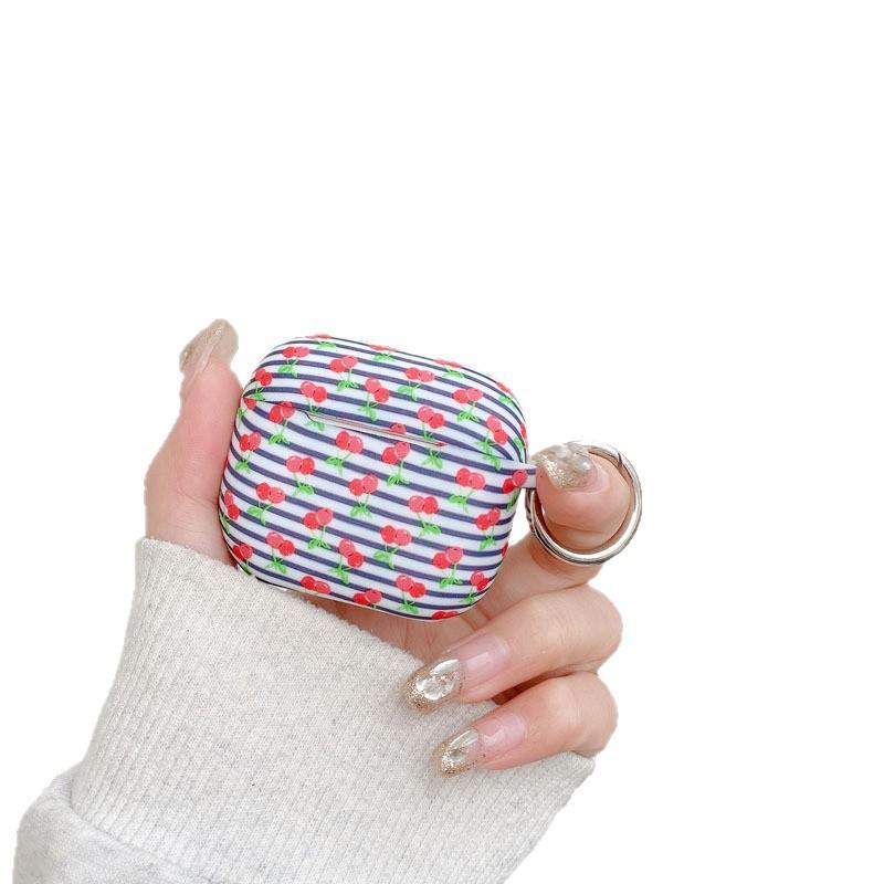 New AirPods 1 protective case earphone case cherry ins earphone case niche advanced sense AirPods