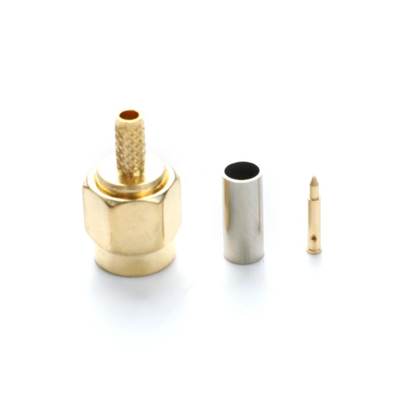 10 шт. SMA штекер обжимной для Rg174 Rg316 Rg178 Rg179 Lmr100 кабельный разъем Rf