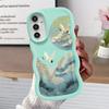 Чехол-пенал с горным дизайном для Samsung Galaxy A11 A15 A12 A13 A16 A52 A14 A21s Мягкая накладка на телефон A04 A03 A05 A06 A22 A23 A33 A53