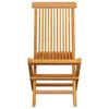Garden Chairs with Beige Cushions 6 pcs Solid Teak Wood
