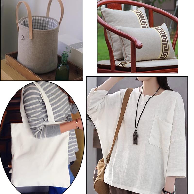 150x200см/150x50см Хлопково-льняная тканая ткань для практики вышивки, штор, украшения столов, ткань ручной работы DIY