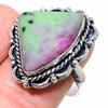 Ruby Zosite Lab-Created Handmade 925 Sterling Silver Jewelry Ring Size 10 T9k82