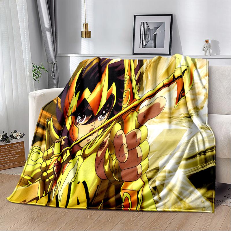 3D Ретро Saint Seiya одеяло с героями мультфильмов, мягкое одеяло для дома, спальни, кровати, дивана, пикника, путешествия, офиса, одеяло, детское одеяло