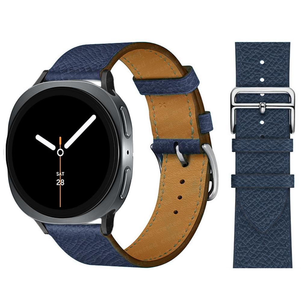 Изысканный кожаный ремешок Для Samsung Galaxy Watch 8 ремешок 40 мм 44 мм металлическая пряжка Браслет ремешок Galaxy Watch 8 classic 46 мм ремешки