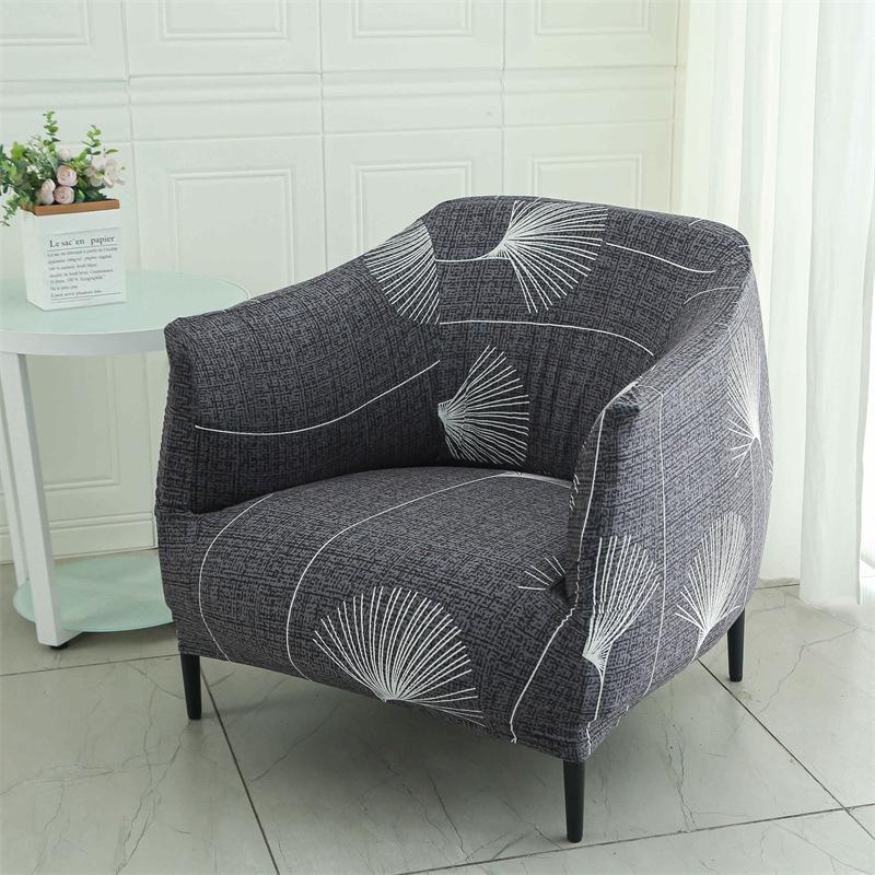 Все включено Чехол на кресло-бочку Защита мебели Эластичная ткань Чехол на кресло с подлокотниками Диван Чехол для дивана Интернет-кафе Бар Офис Диван Накидка