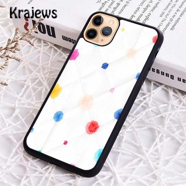 Krajews Чехол-накладка с разноцветным горошком Для iPhone 17 Air 16 15 14 plus 11 12 13 pro max чехол Ракушка Fundas