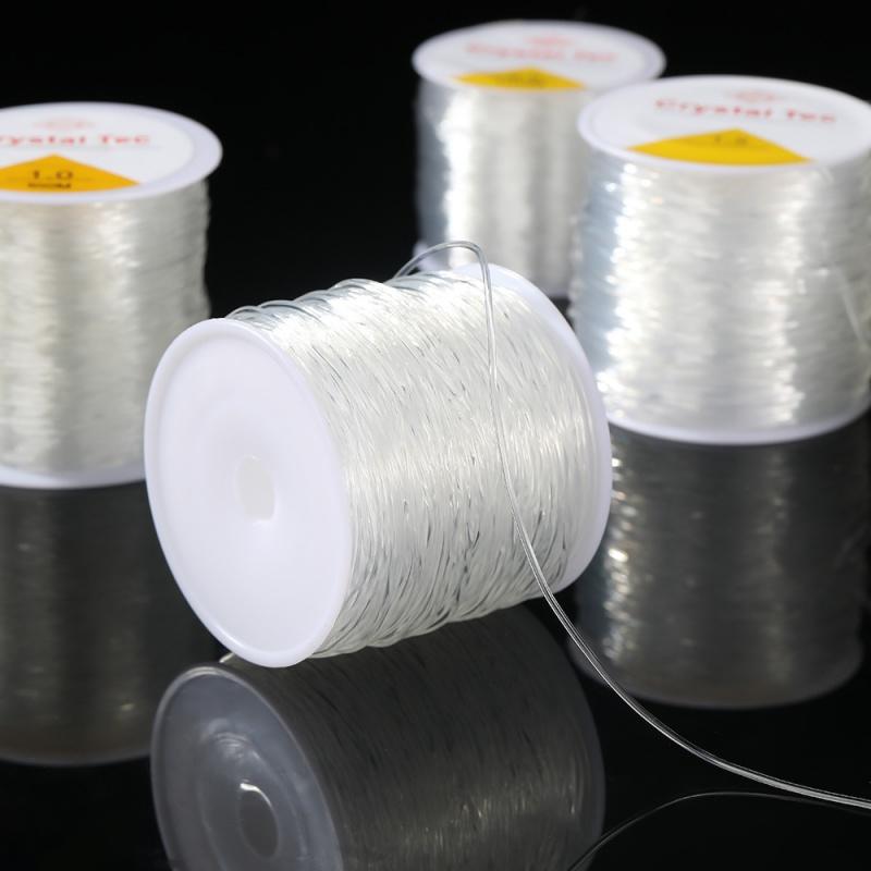 2pcs Elastic Thread 100m/Roll Fashionable Bracelet Thread For Bracelet Hand DIY High Rebound Bead Thread for Sewing