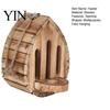 Butterfly Feeder Wooden House And Feeder, Outside Hanging Shelter, Teardrop Shaped for Garden Decoration Pollinator Habitat Friendly