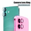 Metal Metal Camera Lens Ring For iPhone 16 / 16 Plus Aluminum LensCase Glass On iPhone16 16+ Cover Cap