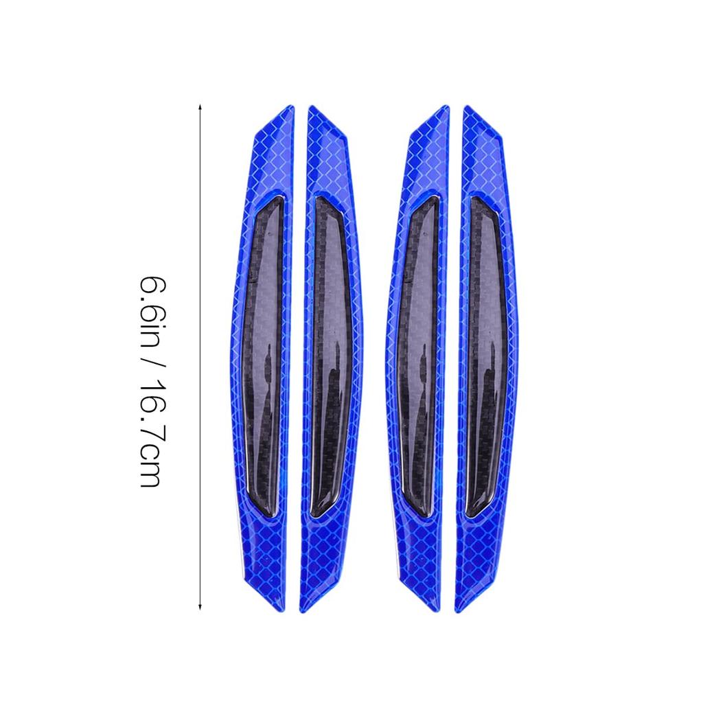POPETPOP Side Door Guard Door Trim Door Edge Guard Anti-Scratch Universal Reflective Protective Sticker Protective Sticker Blue + Black