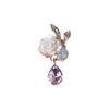 Flatback Hairpin Accessories Rhinestone Button Apparel Sewing Pearl Buttons Flower Buckle