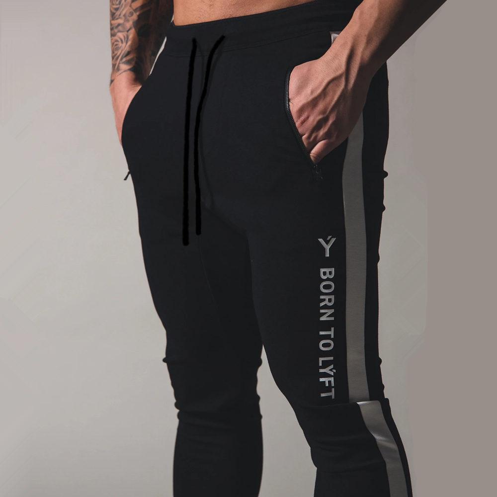 Men Jogger Pants Gym Fitness Cotton Sweatpants Running Sports Training Skinny Trousers Track Pants