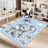 1PC Elephant Non-Slip Floor Carpet Compatible for Office&Living Room&Bedroom&Dining room -  Soft & Pattern, Vibrant Colors-H0416