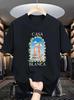 Винтажная футболка Касабланка с графическим принтом архитектуры Streetwear Мужская с коротким рукавом Летняя Хип-хоп Повседневная Свободная футболка Одежда