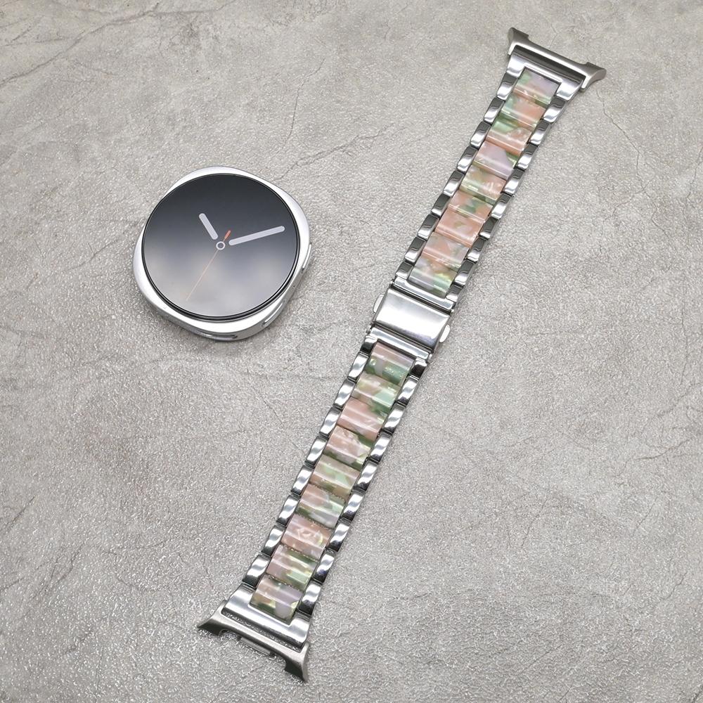 Женский ремешок из смолы для Samsung Galaxy Watch 8 Classic 46 мм 8 44 мм 40 мм Стальной ремешок для GALAXY Ultra 47 мм 2025 Браслет