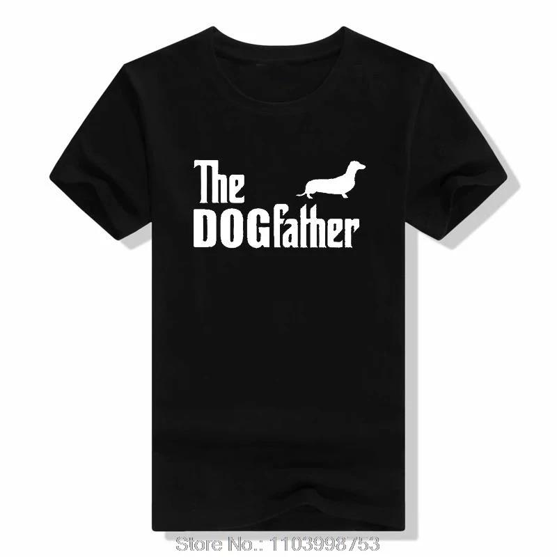 Dachshund funny cartoon T-shirt for men, fashionable summer, 100% cotton, casual street, round neck, short sleeve