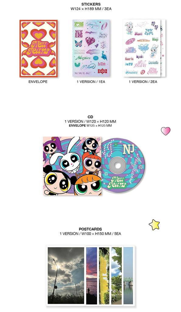 NewJeans 2-й EP THE POWERPUFF GIRLS X NJ Box 2 SET версия 'Get Up'. (Корейское издание)