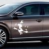 Witch On Flying Broom Car Auto Sticker Bumper Window Laptop Halloween DIY Decal