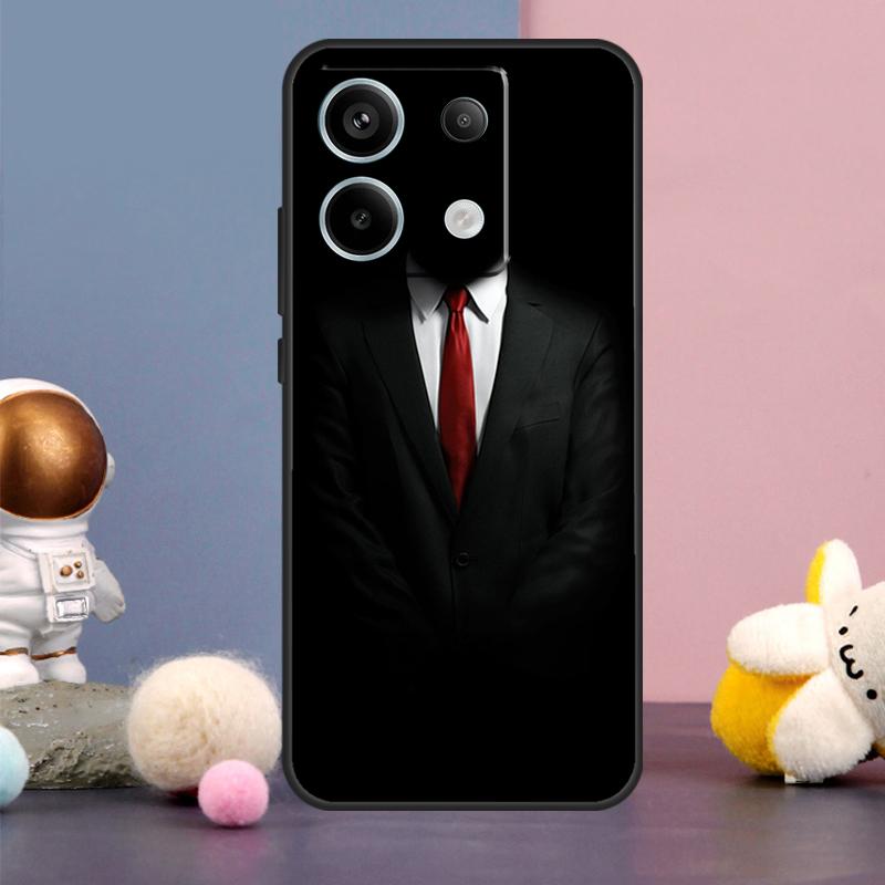 Suit and Tie Case For Xiaomi Redmi Note 14 13 9 10 11 12 15 Pro Plus Redmi 15 15C 14C 10C 12C 13C Cover