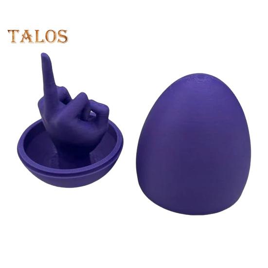 Пасхальное яйцо в виде среднего пальца, забавная игрушка-розыгрыш, напечатанная на 3D-принтере, забавный сюрприз, грубая шутка, яйцо-шутка, подарок на корпоративную вечеринку на день рождения