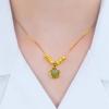 Acacia Beads Luk Fu Bead Necklace for Women Simple and Versatile High-end Transport Beads Collarbone Chain
