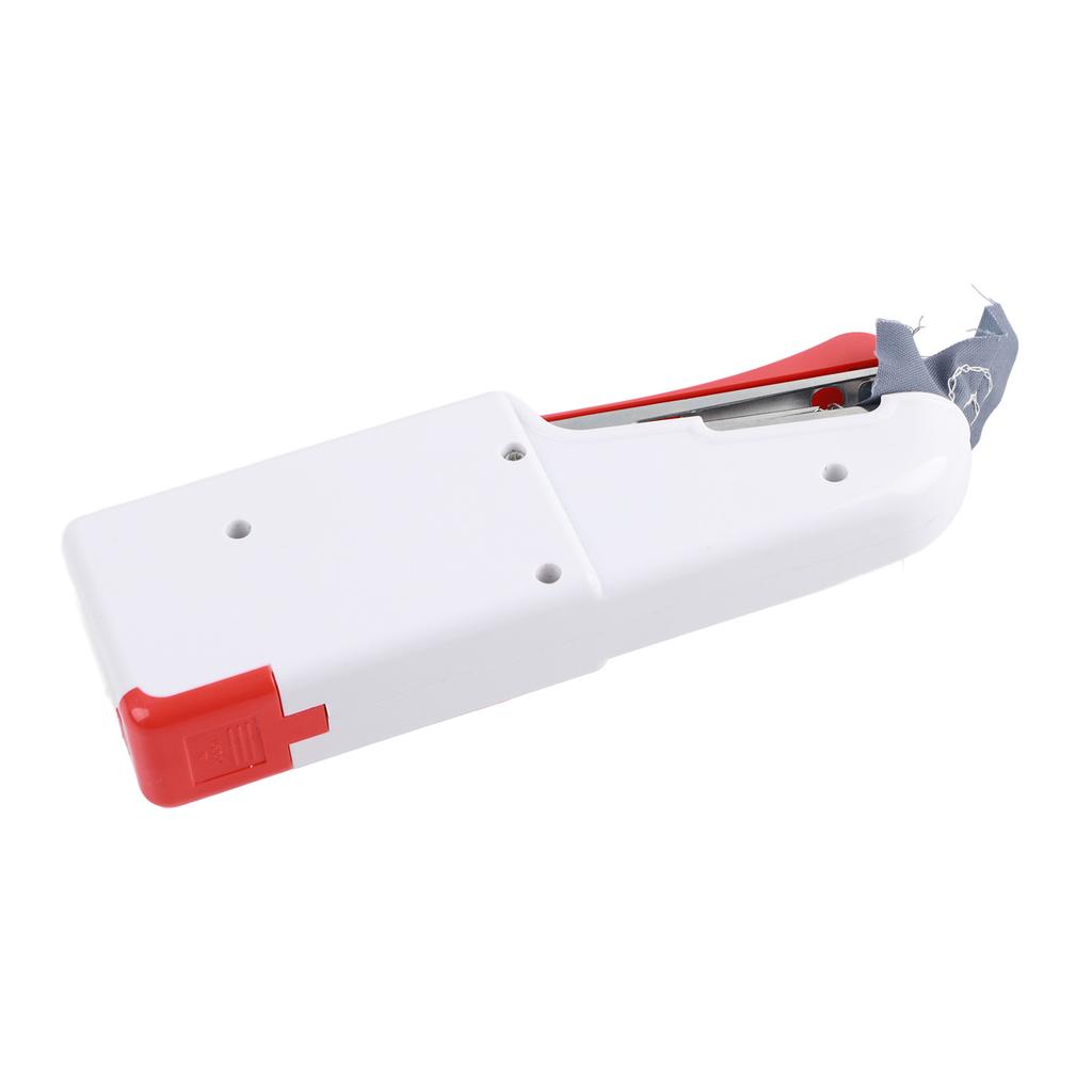 Handheld Sewing Machine Red Lightweight Portable ABS Stainless Steel Electric Sewing Machine for Handicrafts Sewing Machine
