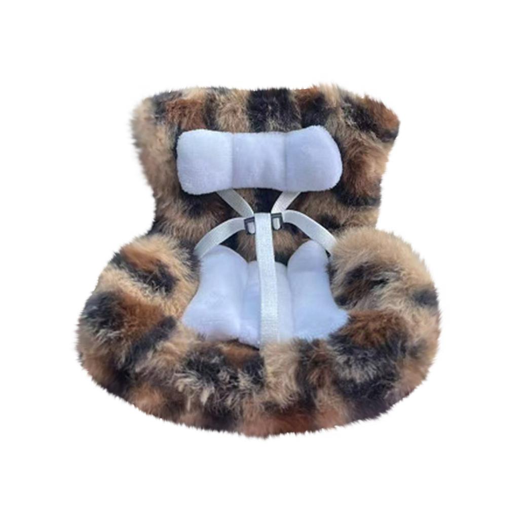 Украшения для автомобиля, автокресло для кукол, пушистая подушка, есть зажимы для сиденья на машине, в комплекте ножка сиденья для настольного дисплея