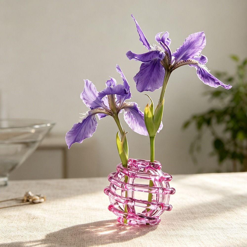 Transparent Glass Ball Vase Zen-Inspired Design Hydroponic Flower Vase  Flower Arrangement