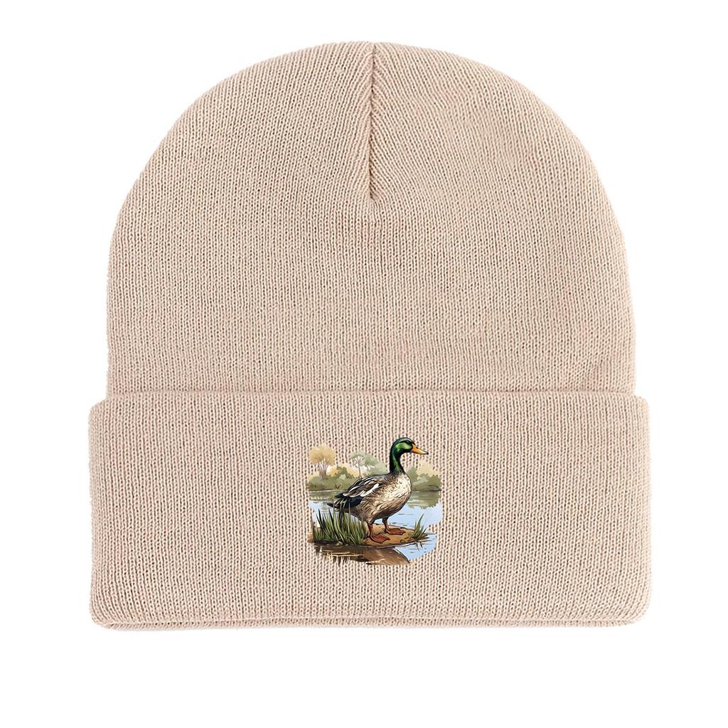 River Duck теплая вязаная шапка Beanie, Animal Skullies Beanie ветрозащитный головной убор для химиотерапии при раке Gorro вязаная шапка Beanie
