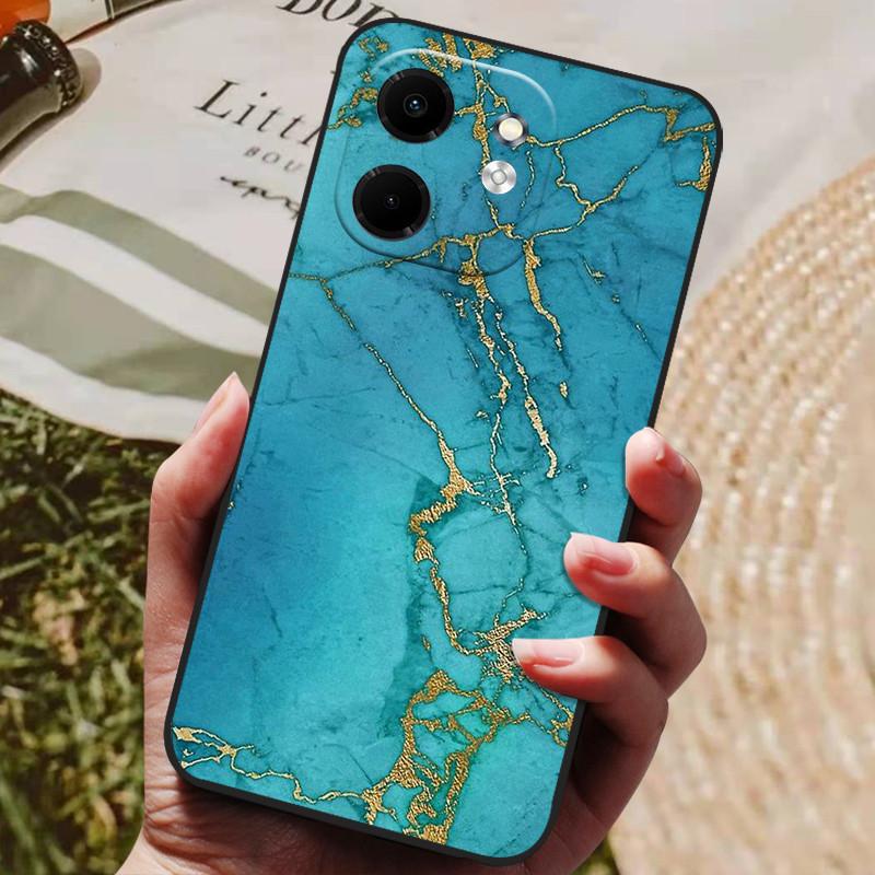 Для чехла Infinix Smart 9 X6532 Роскошный расписной телефон Силиконовая задняя крышка Для чехлов Infinix Hot 50i X6531 Защитный чехол Smart9
