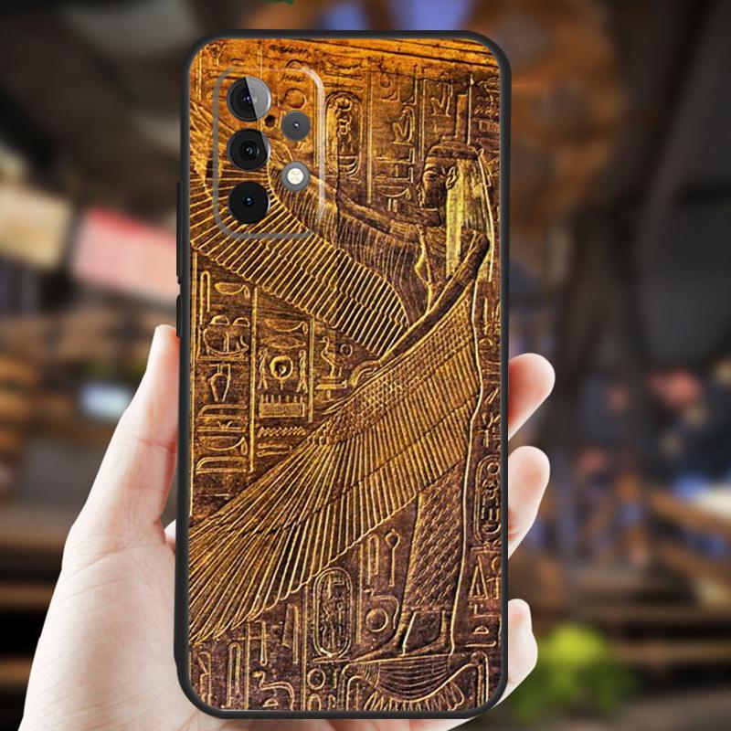 Кейс с фреской фараона Египта для Samsung Galaxy A26 A54 A14 A36 A16 A33 A56 A15 A55 A53 A35 A22 A32 A52 A34 A05 A06