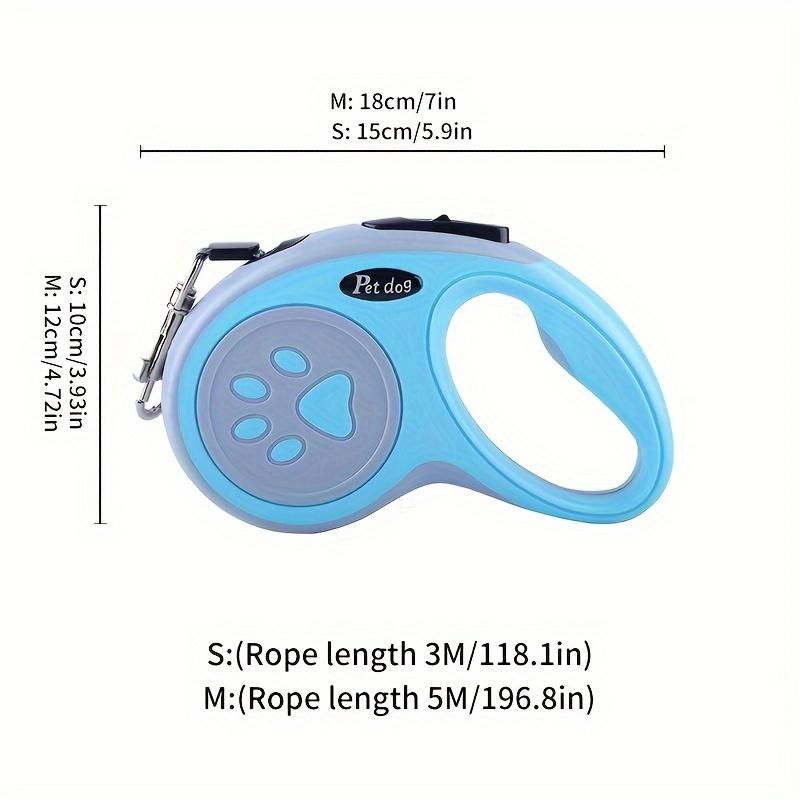 Поводок-рулетка для собак, прочный нейлон, управление одним нажатием, идеально подходит для прогулок на свежем воздухе и путешествий с мелкими и средними домашними животными.