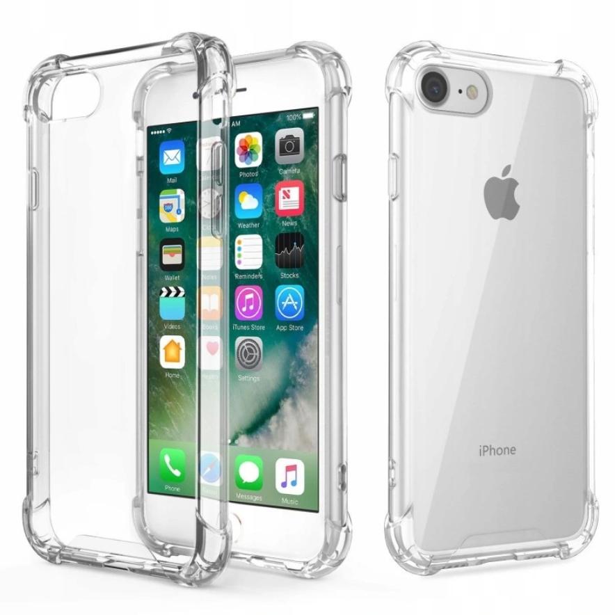 ANTI SHOCK back for APPLE IPHONE 7 AND 8 AND SE Overlay colorless + 9H GLASS