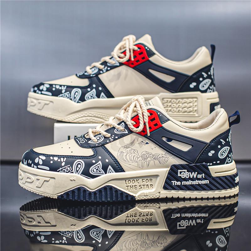 Подростковые студенческие кеды весна новые хлебные туфли платформа износостойкие повседневные модные туфли