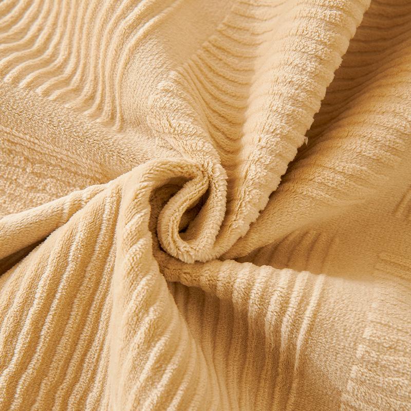 Pure Color Plush Sofa Cover Non-Slip Nordic Style Couch Cover Soft Warm Universal Sofa Mat Towel for Living Room Four Seasons