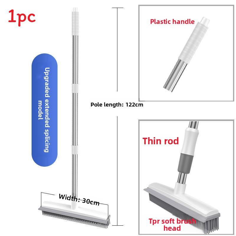 Plastic Floor Cleaning Brush With Soft Head And Replacement Option For Household Use